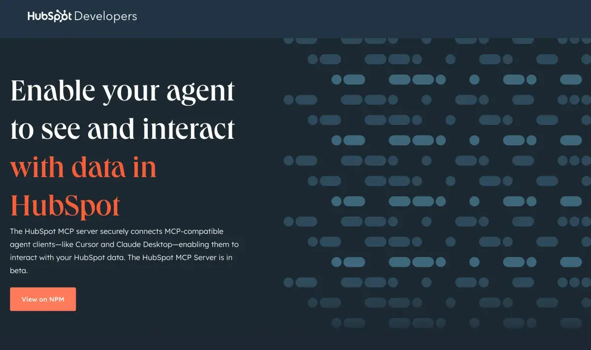 HubSpot MCP Serverの概要画面
